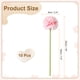 thumbnail image 2 of Uxcell 10 piezas de flores de bola de crisantemo artificial, ramo de flores de crisantemo falso de seda para decoración de hogar, jardín, boda y fiesta, rosa oscuro, 2 of 7