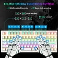 thumbnail image 3 of ZIYOULANG Mechanical Keyboard 60% Compact 62 Keys Wired USB-C Rainbow Backlight Effects Gaming Keyboard, 6400 DPI RGB Backlit Gaming Mice For PC,Laptop,MAC (White/Blue Switch), 3 of 9