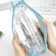 thumbnail image 5 of Bolsa de Papelería de Dos Capas | Estuche Transparente de Pvc con Tela Impermeable | Organizador de Doble Compartimento para Bolígrafos, Borradores y Tarjetas | Estuche de Gran Capacidad para Materia, 5 of 6