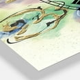 thumbnail image 3 of Designart 'Pastel Foral Composition Ii Lodge Multipanel Wall Clock, 3 of 4