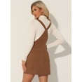 thumbnail image 4 of Vestido Floral Mono Correa Ajustable Falda De Tirantes Pana Para Mujer Caramelo XL, 4 of 6