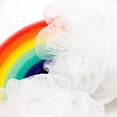 thumbnail image 5 of Esponjas de baño Bola de baño de arco iris Esponja de lufa de ducha Depurador corporal de dibujos animados Malla de ducha Jabón corporal Puff para niños 15 * 23 cm colores del arco iris blanco, 5 of 5