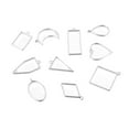 thumbnail image 1 of 10 piezas de colgantes de bisel , , fabricación de resina, pendientes, colres, pulseras, colgantes y artículos hechos K bnca Gloria espacios en blanco del bisel abierto, 1 of 6