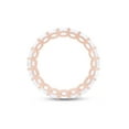 thumbnail image 6 of Asscher Cut White Cubic Zirconia Eternity Band For Women In 14K Rose Gold Plated 925 Sterling Silver (Color: White, Clarity: VVS1-VVS2) -6.5, 6 of 8