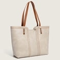 thumbnail image 4 of CHUMUD Tote Bag for Women Top Handle Satchel Purse Vintage Leather Shoulder Bag for Daily Commute & Travel, 4 of 9