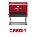 thumbnail image 1 of Credit Self Inking Rubber Stamp (Red Ink) - X-Large, 1 of 4