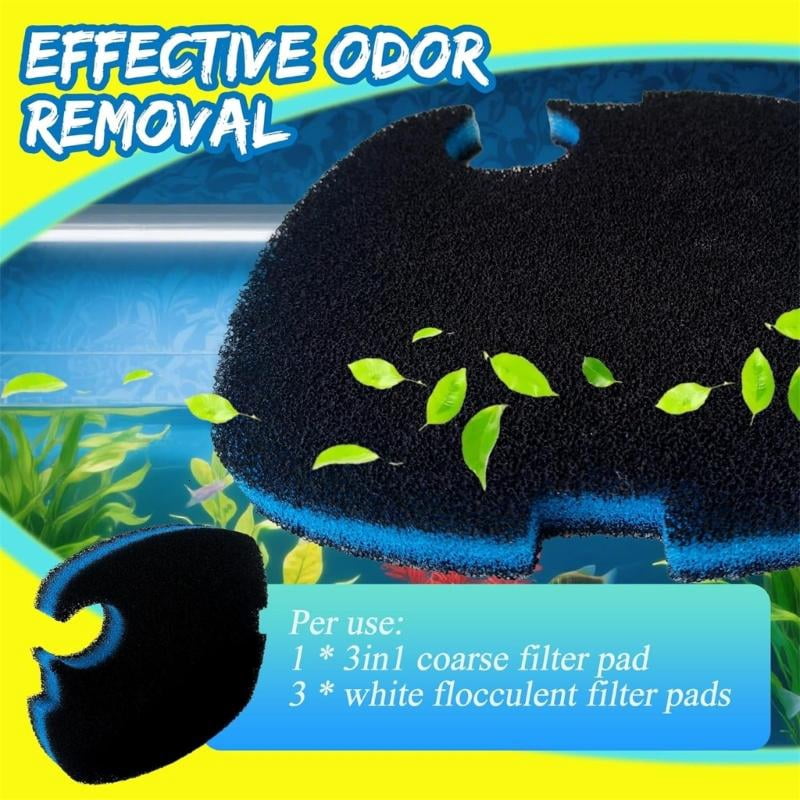 CEORPER Premiums Sponges Filter Cartridges Mats Replacement Canister Filter Pad