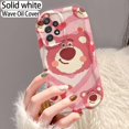 thumbnail image 1 of Samsung Galaxy A55 A54 A53 Phone Case with Strawberry Bear Design Soft Wave Pattern, 1 of 10