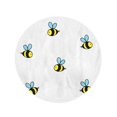 thumbnail image 2 of JSDART 60 Pouces Rond Plage Serviette Couverture Jaune Abeille Modèle Miel Insecte Volant Noir Blanc Ailes Voyage Cercle Serviettes Circulaire Tapis Tapis Plage Jeter, 2 of 2