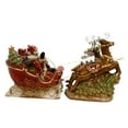 thumbnail image 2 of Burton & Burton Porcelain 10" h Santa, Sleigh and Reindeer Christmas Figurine for Holiday Home Decor, 2 of 2