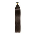 thumbnail image 1 of 16-20” I-TIP HAIR Glue Real Remy Human Hair Extensions Real Soft Hair Extensions STICK HAIR 100strands/50g Black 20”-50g, 1 of 4