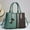Green, variant on Women's Large Capacity Tote Bag, Soft Leather Elegant Patchwork Handbag with Multi-Layer Compartments, Versatile Carry Options for Work and Travel