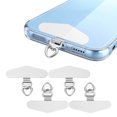 thumbnail image 1 of Uxcell 4 Pack 360°Clip de Paraguas en Forma de Corazón Rotativo Tab de Lanyard para Teléfono Ultra Delgado Sin Adhesivo Parche Tether para Smartphone Adaptador Universal para Viajes Uso Diario, Plata, 1 of 7