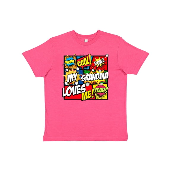 Inktastic My Grandma Loves Me Youth T-Shirt