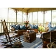 thumbnail image 5 of Garland Rug Cape Cod Polypropylene Sky Blue Indoor Area Rug, 6' x 8', 5 of 5