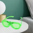 thumbnail image 5 of LED Light Up Party Glasses - 5 Colors Available (White/Red/Pink/Green/Blue) - Battery Operated Illuminated Eyewear Frames - Comfortable Slotted Design - Perfect for Christmas, Bir, 5 of 6