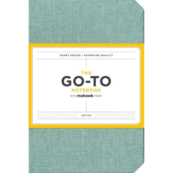 Go-To Notebook with Mohawk Paper, Sage Blue Dotted: Notebook with Dots, (Dotted Notebooks, Dot Notebook), (Hardcover)