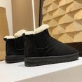 thumbnail image 5 of SEMPAI Gift Deals Women Plush Solid-Color Fashionable Casual Warm Thick Snow Boots Black US Size:5.5, 5 of 5
