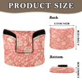 thumbnail image 2 of Haosy Elegant Coral Flower Plant Golf Mallet Putter Cover Strong Magnetic Leather Golf Club Headcover Closure, 2 of 7