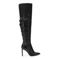 thumbnail image 2 of INC Womens Black Cushioned Iyonna Pointed Toe Stiletto Zip-Up Dress Boots 6.5 M, 2 of 4
