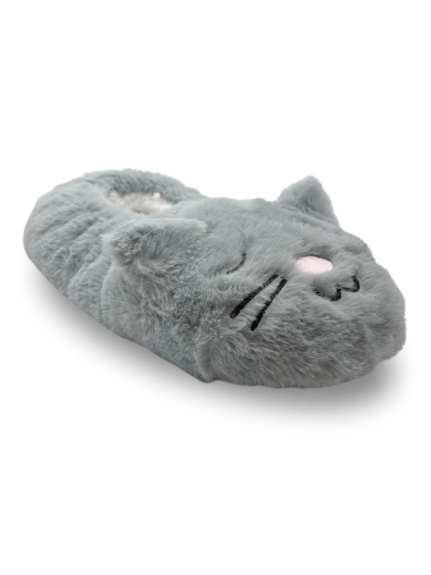 Fuzzy Babba Women's Faux Fur Cat Slipper Socks, 1-Pack, Shoe Sizes 7-9.5