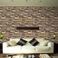thumbnail image 4 of 3D Wall Paper Brick Stone Rustic Effect Self-adhesive Wall Sticker Home Decor, 4 of 7