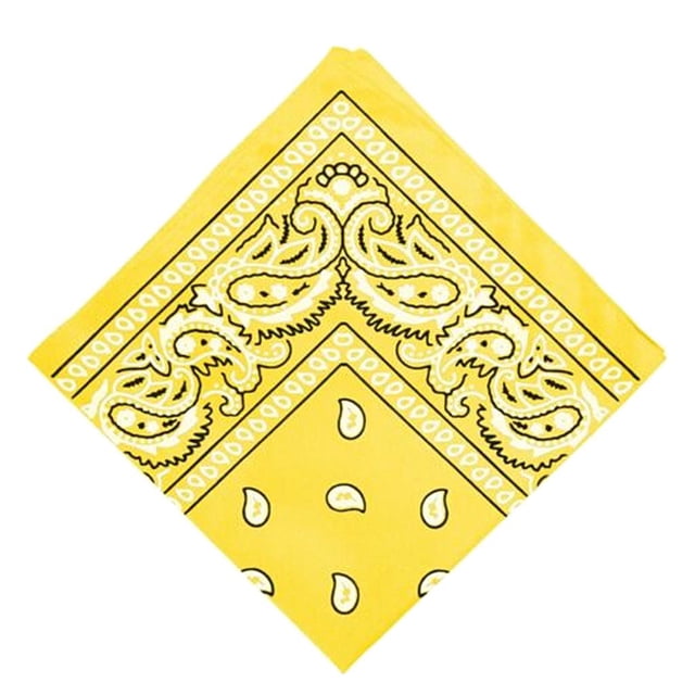 Bandana de algodón Sunnimix Paisley Luz amarillo