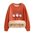 thumbnail image 1 of Diufon Chandails de Noël pour Femmes en Molleton Épaissi Chaud à Manches Longues Col Ras du Cou Chandail Mignon Imprimé Hauts, 1 of 7