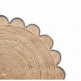 thumbnail image 2 of 4x4, 5x5, 6x6,feet Natural Jute Scallop Round Rug, Floor Scalloped Edge Rug Braided Boho Eco Large Circular Handmade Area Rugs, 2 of 5