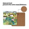 thumbnail image 4 of Xecao Garden Farm for MDF Cork Coaster 4 Pcs,Drink Coasters,Suit for House Warming Gifts New Home ,Coffee Table Decor-Square, 4 of 7