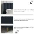 thumbnail image 7 of AUFANK Queen Bed Frame Upholstered Platform with Wooden Slats, Noise-Free, Dark Grey, 7 of 7