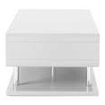 thumbnail image 4 of Furniture of America Lazer Geometric Wood Coffee Table in Glossy White, 4 of 7