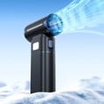 thumbnail image 2 of Ohufall 130000 RPM Violent Turbine Handheld Fan USB Rechargeable Powerful Portable Cooling Fan Long Battery For Outdoor, 2 of 4