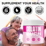 Gelatin Burn Advanced Formula Powder Supporting Energy and Healthy Lifestyle 150 Servings