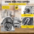 thumbnail image 6 of Dividing Head BS-0 5Inch 3 Jaw Milling Set (5 Inch Chuck)Milling Machine Rotary Table Tailstock Chuck Dividing Head Set Precision Semi Universal Dividing Head for, 6 of 11