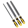 thumbnail image 1 of Juego de 3 Limas de Metal, 8 Pulgadas, de Acero Al Carbono Profesional, Incluye /Semicircular/Redonda, Funciona para Metal, Madera y Más, 1 of 5