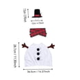 thumbnail image 4 of Porch Goose Outfit Christmas Style, Snowman Costume Kit, Festive Seasonal Outfit Accessories Suitable for 23 Inch Large Porch Goose Statue, 4 of 6