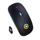 thumbnail image 2 of Ratones inalámbricos RGB recargables USB Ratón Óptico inalámbrico de 2,4 GHz de poco ruido para ordenador portátil de escritorio, 2 of 8