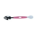 thumbnail image 1 of Cuillère pour Enfants Cuillère d'Entraînement à l'Alimentation pour Bébé à 2 Extrémités en Acier Inoxydable Dentelée pour Racler les Fruits Ustensile Rose, 1 of 10