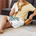 thumbnail image 3 of Wukai Not All Who Wander Are Lost1 Men’s Short Pajama Pants With Pockets Soft Sleep Pj Shorts for Men-4X-Large, 3 of 6