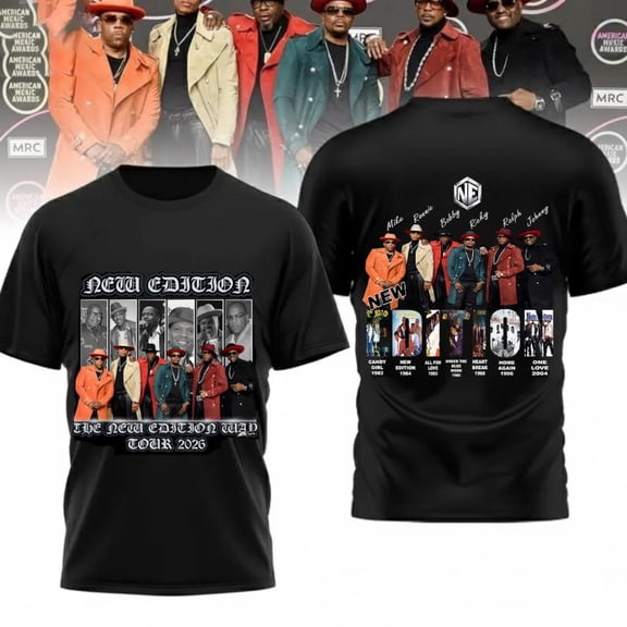 The New Edition Way Tour 2026 T-shirt, New Edition Band Unisex Shirt