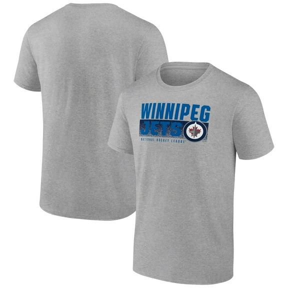 Men's Heathered Gray Winnipeg Jets Jet Speed T-Shirt