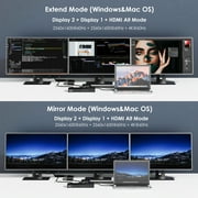 Universal Dock Station, 15-in-1 USB Dock with 100W Charge, HDMI&DP, 10Gbps USB, Gigabit Ethernet