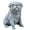 Grey, variant on Clearance Under $10 Dog Garden Decor Garden Statue Decor Figurines Resin Statue Crafts Pug Decoration & Grey