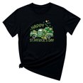 thumbnail image 4 of T-shirt de la Saint-Patrick pour Femmes Mode Col Rond Imprimé Manches Courtes T-shirt Décontracté Ample Hauts T-Shirts de la Saint-Patrick pour Femmes, 4 of 6
