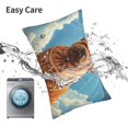 thumbnail image 5 of Kdxio Cotton Pillow Cases 14"x20" Pillowcases,Soft and Breathable Bedroom Pillow Cases-Sunshine Cloud Bulldog-No Pillow Core, 5 of 5