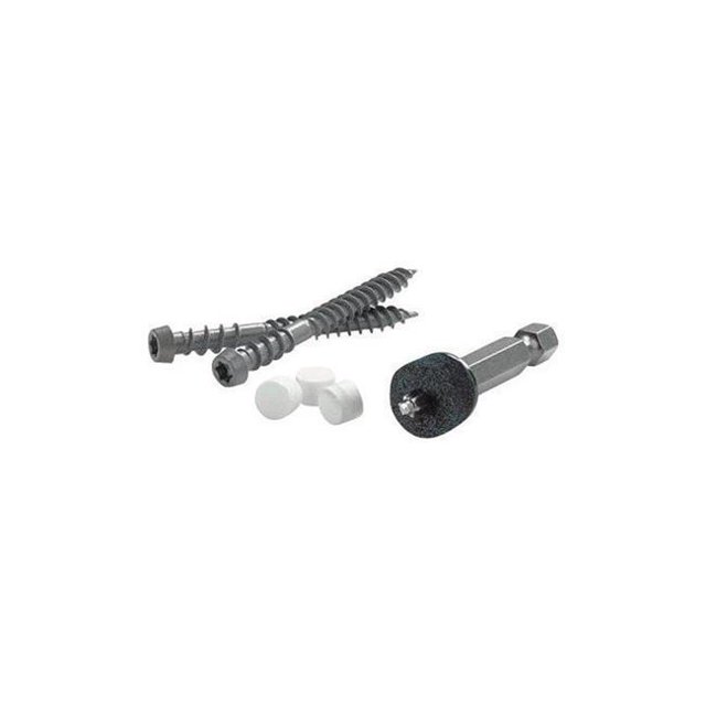 Fastenmaster 5000262 Cortex 2.75 in. Tête de Garniture Carrée Lisse Vis de Plate-Forme en Acier au Carbone & 44; 50 Pièce
