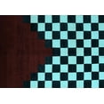 thumbnail image 1 of Ahgly Company Indoor Rectangle Abstract Light Blue Modern Area Rugs, 2' x 4', 1 of 4