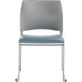 thumbnail image 5 of NPS 8700 Series 30.75" Modern Cafetorium Plush Vinyl Stack Chair in Blue/Gray, 5 of 5