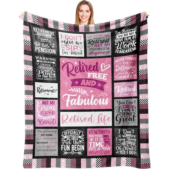 Retirement Gifts for Woman - Retirement Gifts 2024 - Best Retirement Gifts - Farewell Gifts for Coworker - Coworker Leaving Gifts for Women - Going Away Gift - Goodbye Gift Blanket 50"X60"